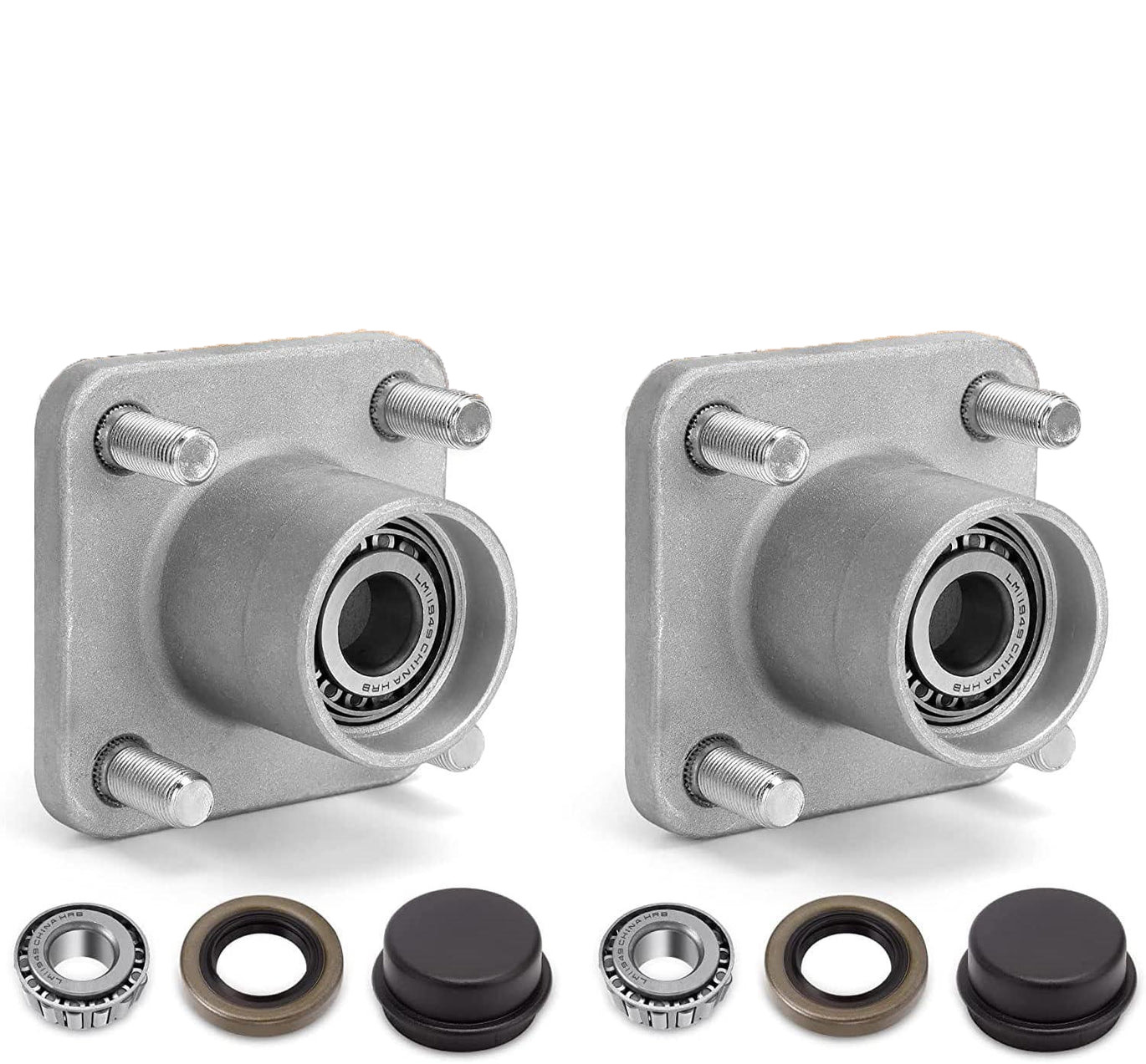 Golf Cart Front Wheel Hub Assembly Kit with Bearing Seals for Club Car DS 1