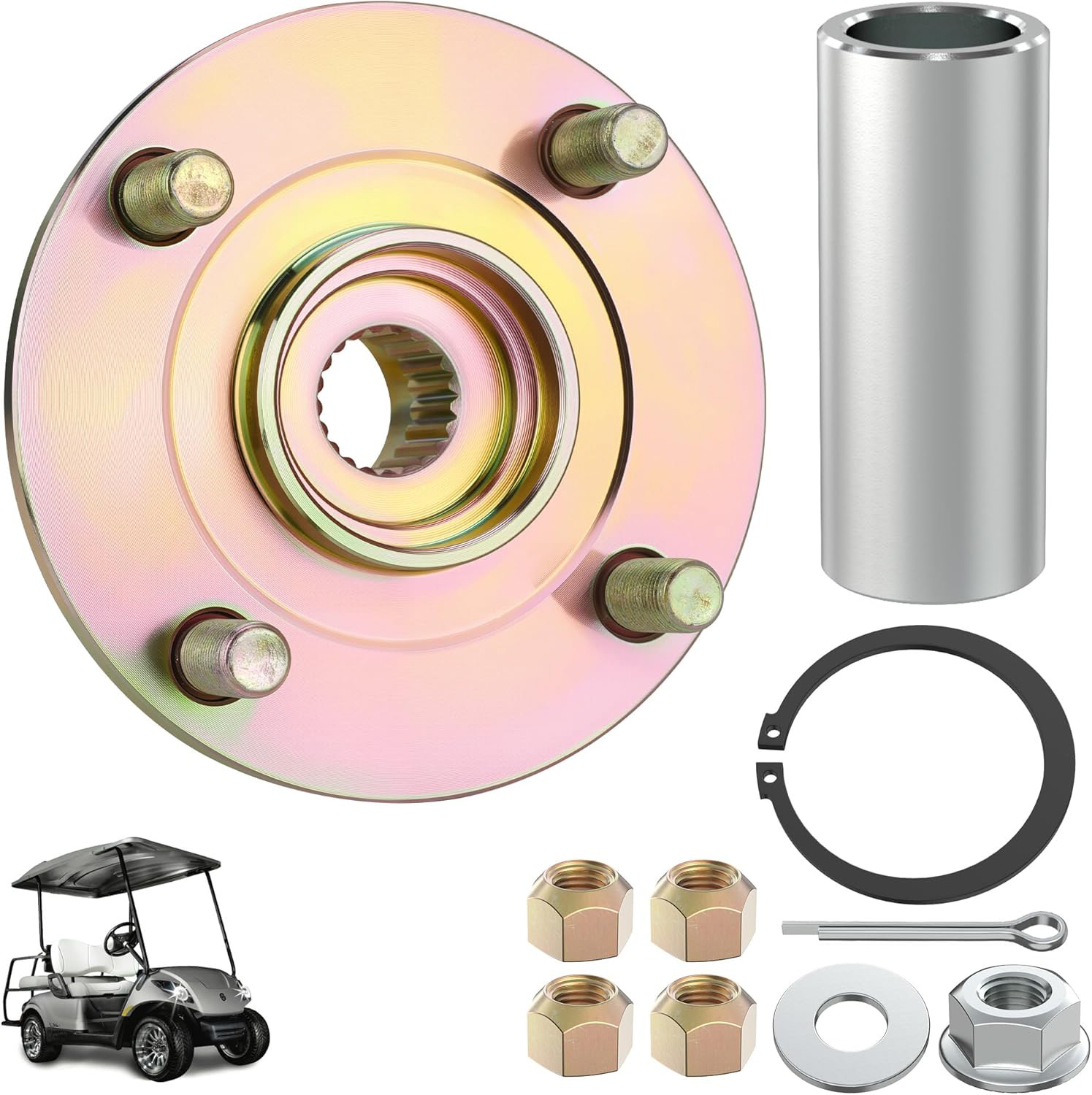 Golf Cart Rear Wheel Hub for Yamaha Drive G29 2007-2014 Gas/Electric