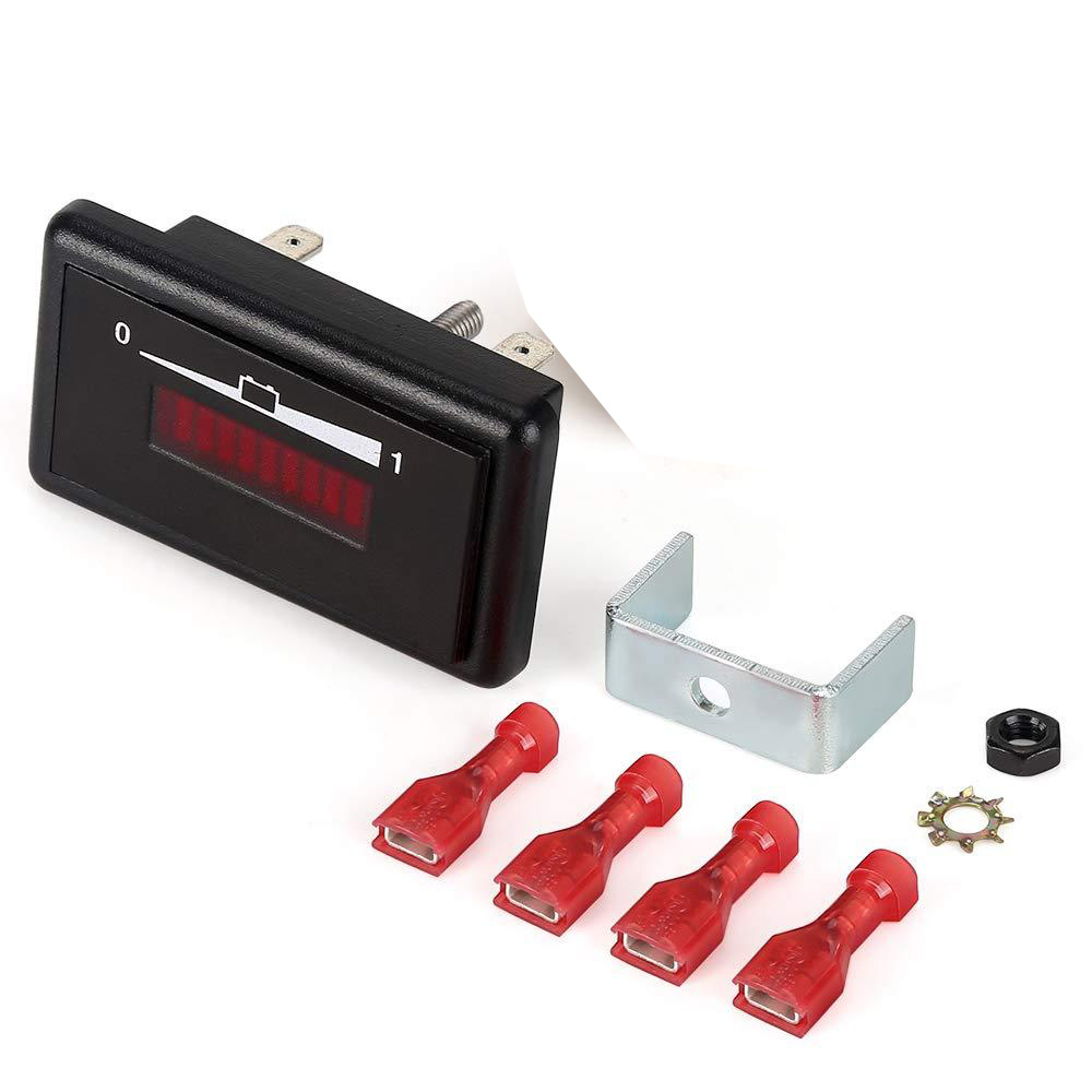 Golf Cart Battery Meter 48V LED Power Indicator for Lead Acid Batteries | C