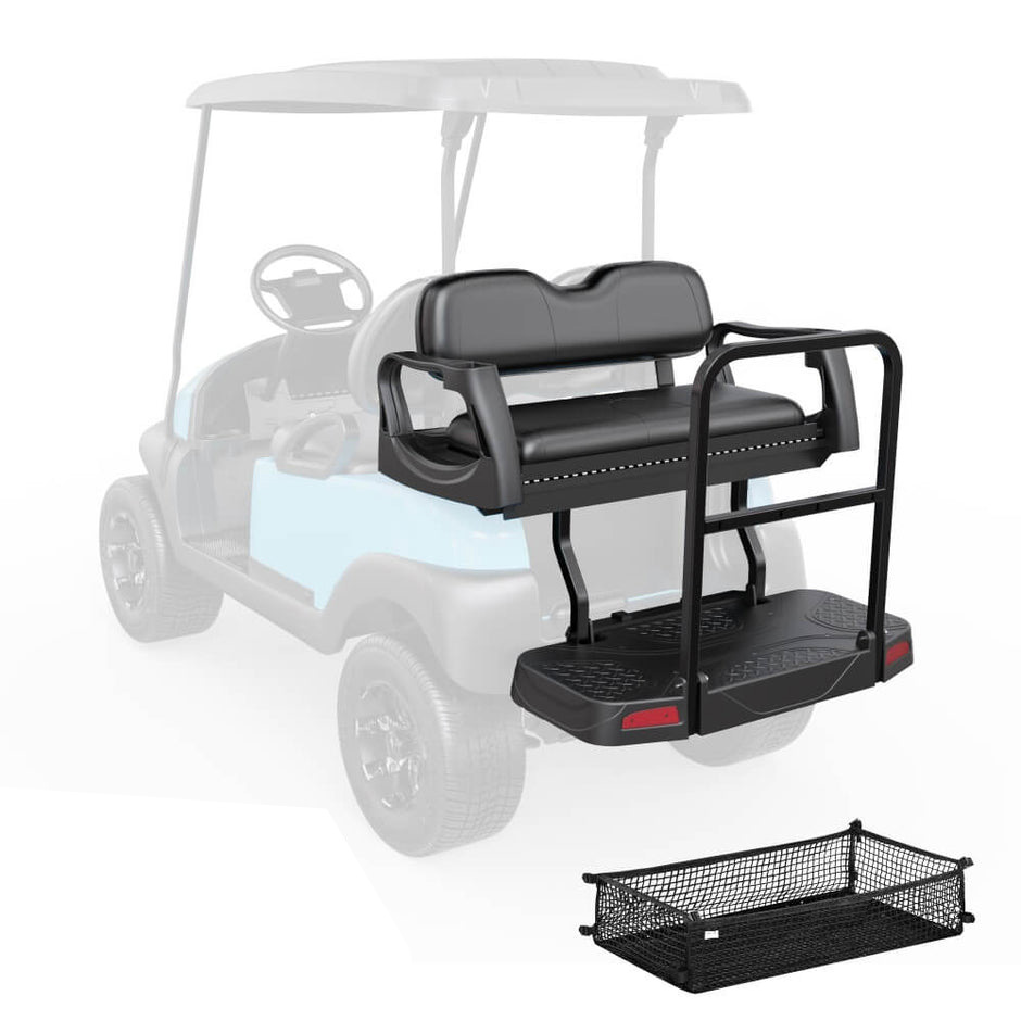 Golf Cart Rear Flip Folding Back Seat Kit for EZGO TXT Freedom 1995+ | Synt